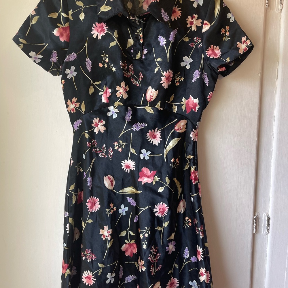 Vintage 90s Marian & Maral Floral Mini Dress - Size S
